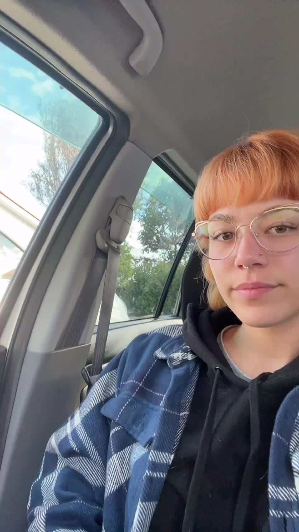 Showing my young pussy off in a parking lot. Do you like the view? : video clip