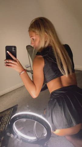 Is my skirt too short? 🥺💖 [F19] : video clip