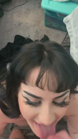 Goth Girlfriend Facial : video clip