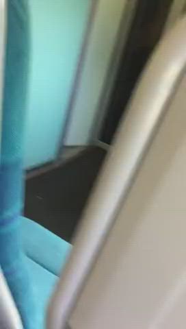 Topless on a train [GIF] : video clip