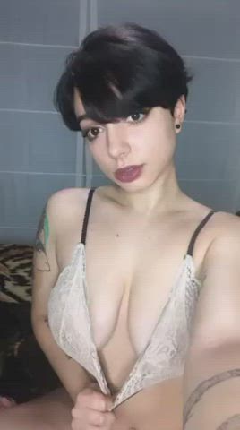 Ready to feed you♥ but don't bite my nipples ok? : video clip