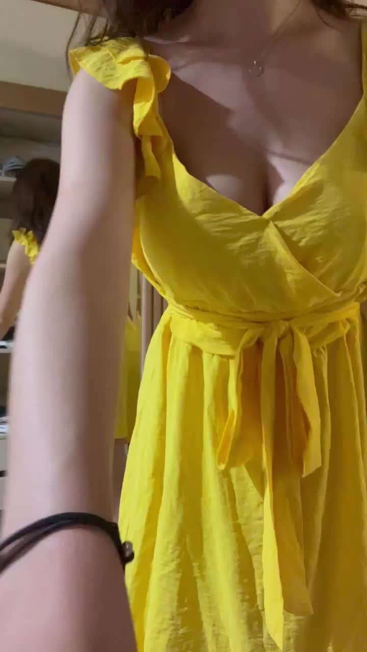 my dress looks better on the floor, am i right? ;) : video clip