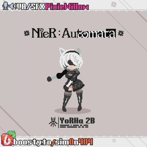 I draw pixel NSFW animation with Yorha2B [Nier Automta] (Sim0n404) : video clip