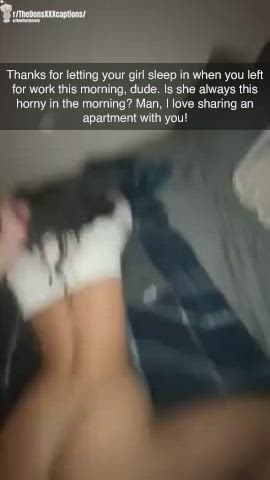 So… you left your horny girlfriend in the same apartment as your hung room mate? : video clip