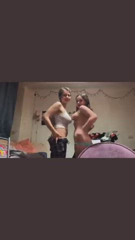 Lesbian Teens Almost Caught : video clip