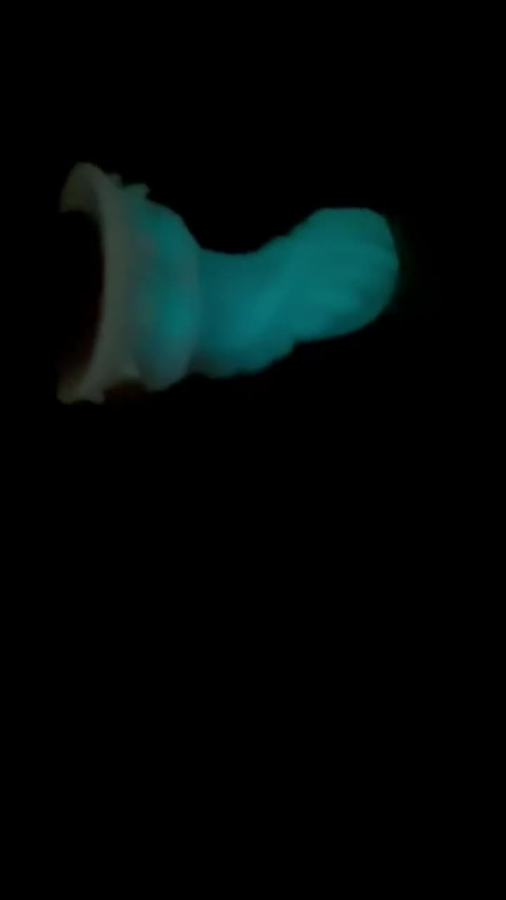 Glow in the dark dildo to light up your darkest nights❤️ : video clip