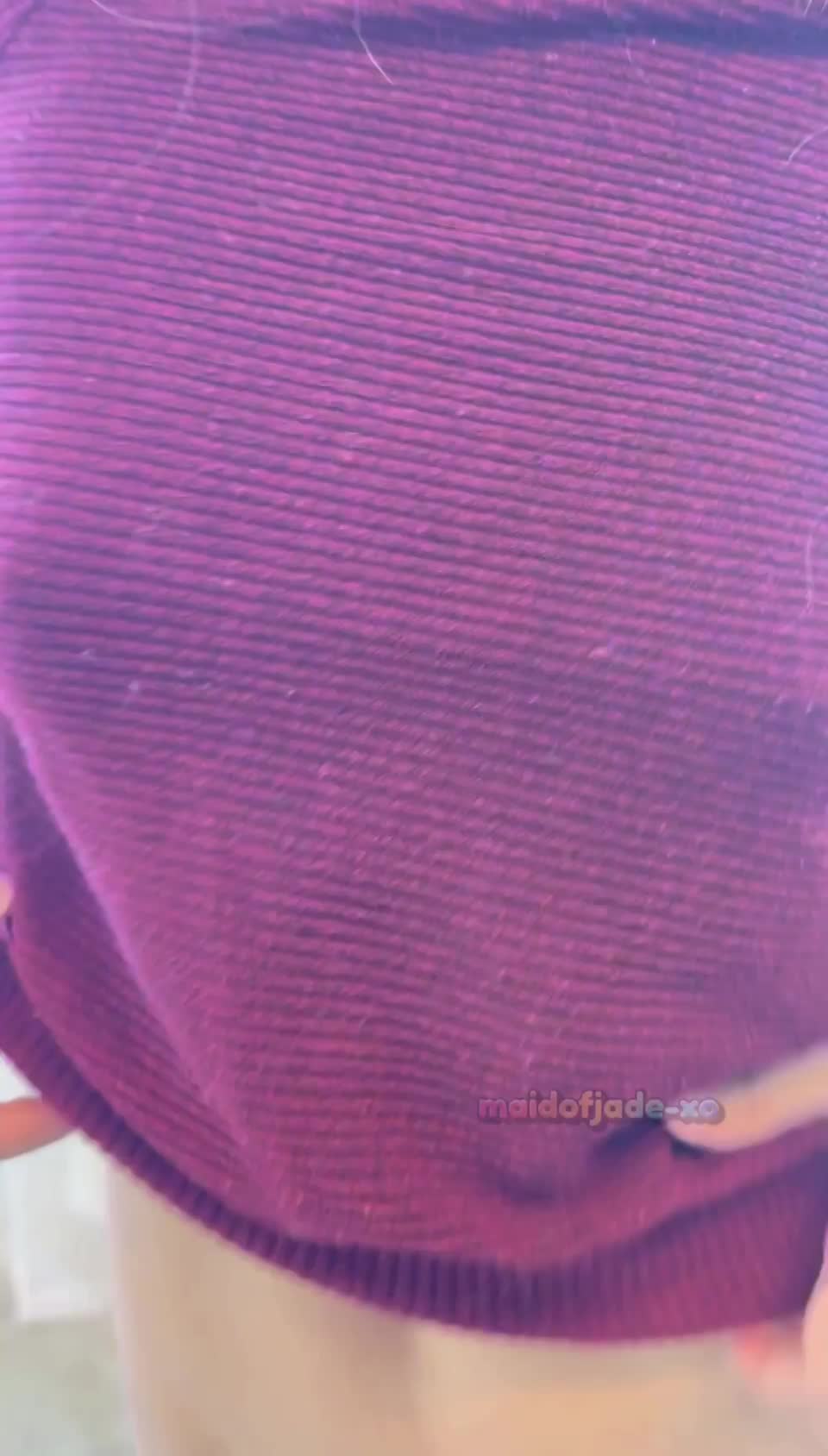 I know of one way to make my boobs swell and bigger… : video clip