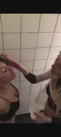Lesbians being caught in the club : video clip
