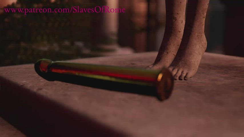 [Slaves of Rome] Wife Makes Good Use of Golden Dildo : video clip