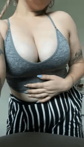 my tits can get so heavy… could you help me hold them up? : video clip