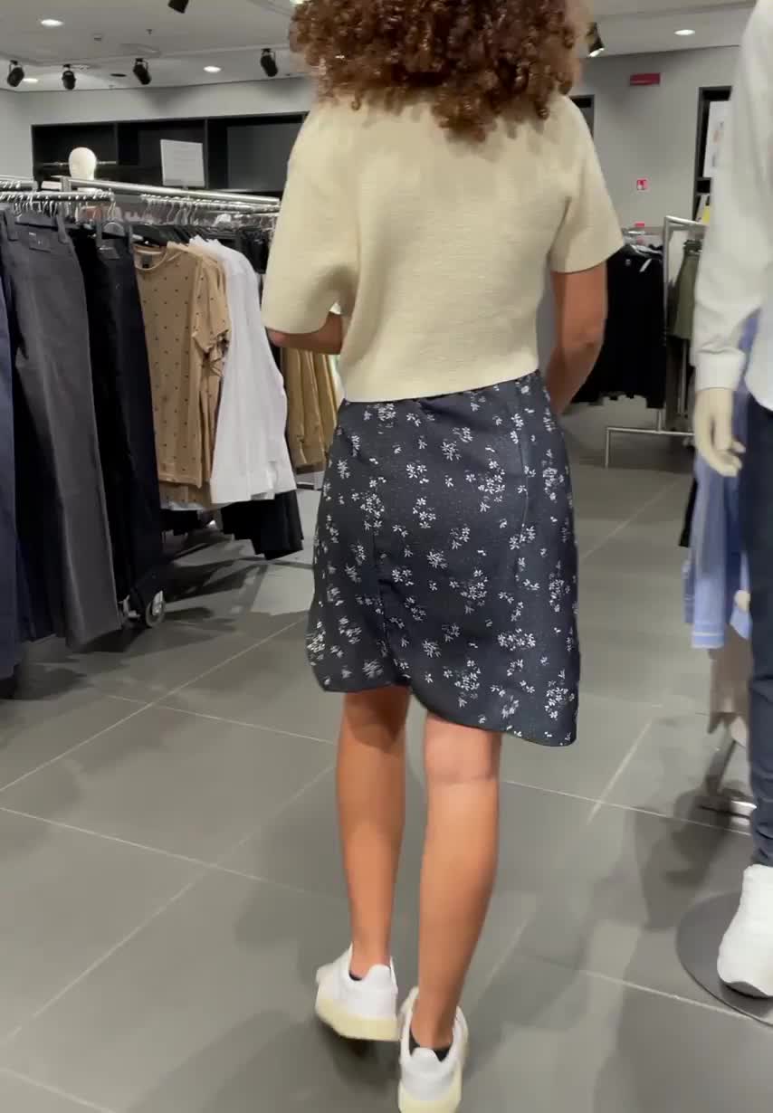 Going around the shops with no panties is exciting, especially if I know my redditors will see it! [GIF] : video clip