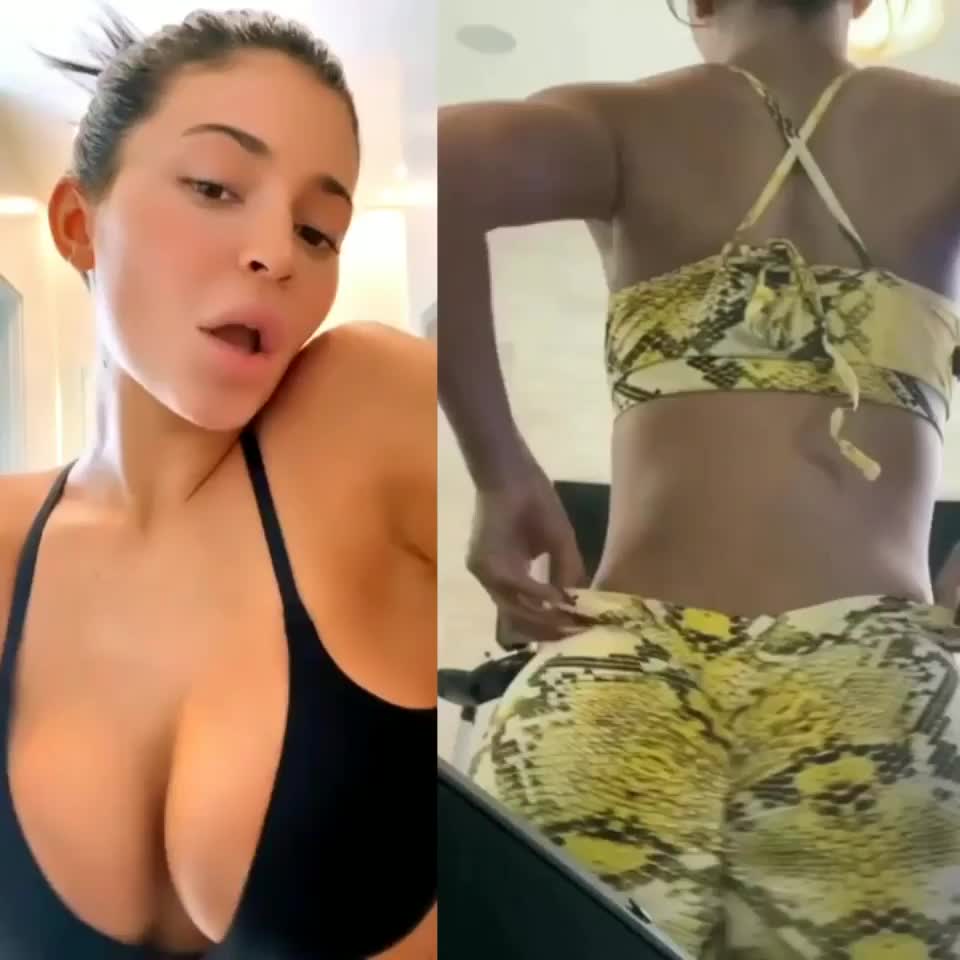 Kylie Jenner nice fat tits and bouncy ass : video clip