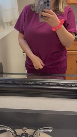 Think any of my patients noticed I wasn’t wearing a bra : video clip