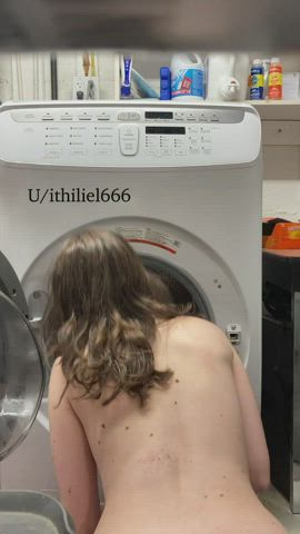 i always do laundry in the nude in case someone needs to use me : video clip