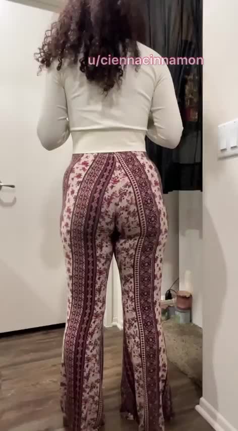 How does my ass look in and out of the forbidden pants? : video clip