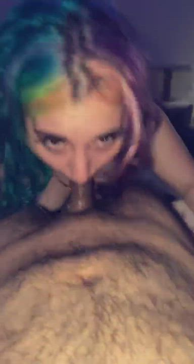 Amateur Blowjob Goth Hardcore Porn - would you hold my head down, 😈 : video clip