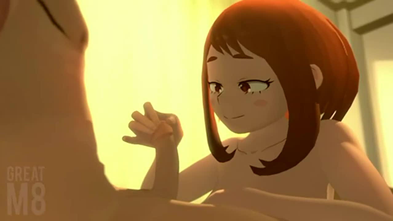 Uraraka handjob (Greatm8) [My Hero Academia] : video clip