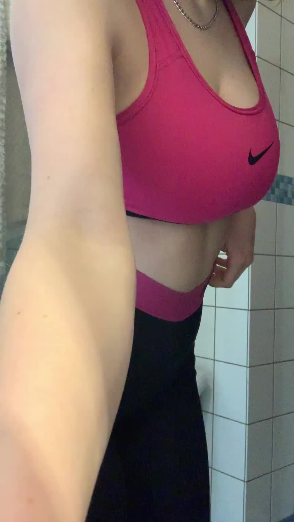 Getting ready for shower after the dance class😈 : video clip