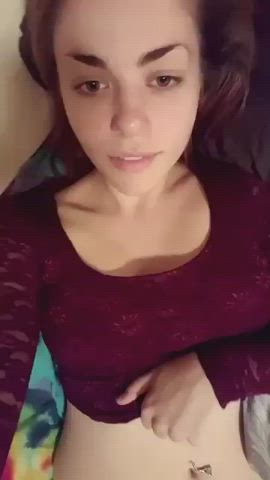Such A Cutie Revealing Beautiful Titties : video clip