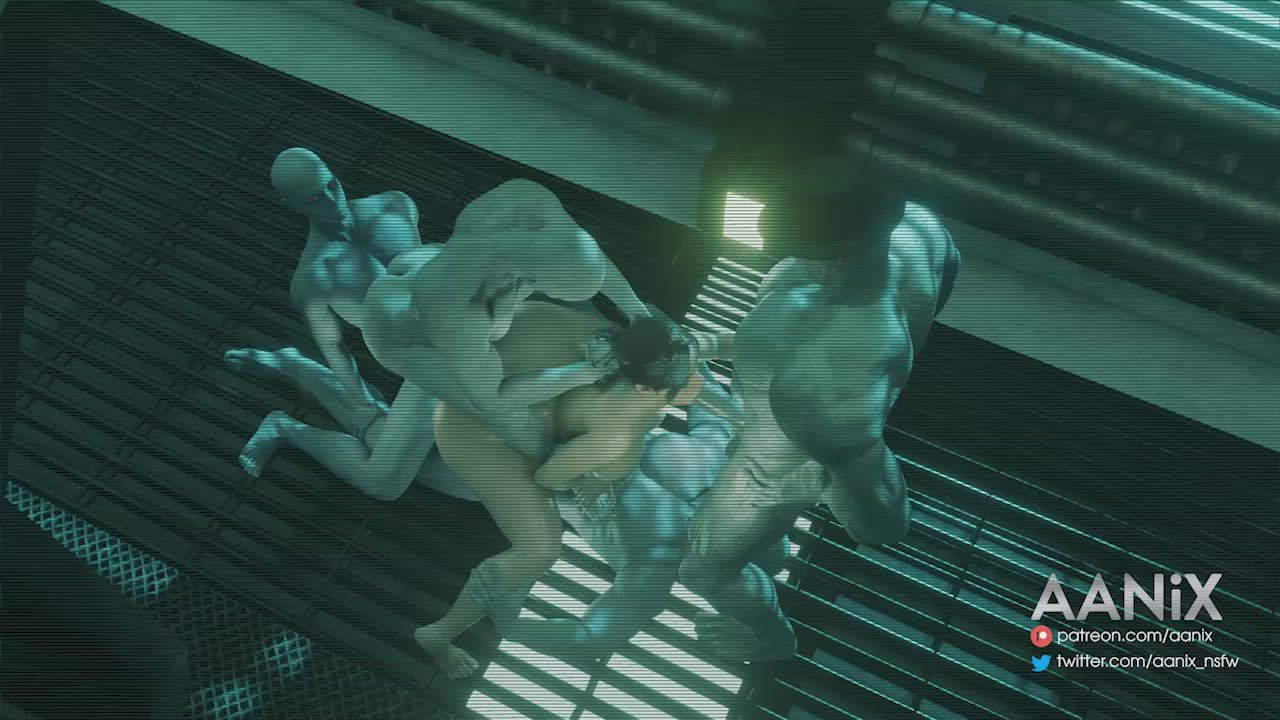 Footage of Claire fighting zombies, (AANiX) [Resident Evil] : video clip