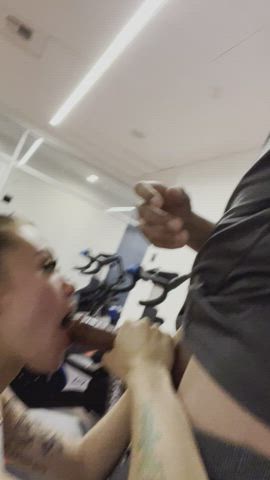 Getting my post-workout protein shot [gif] : video clip