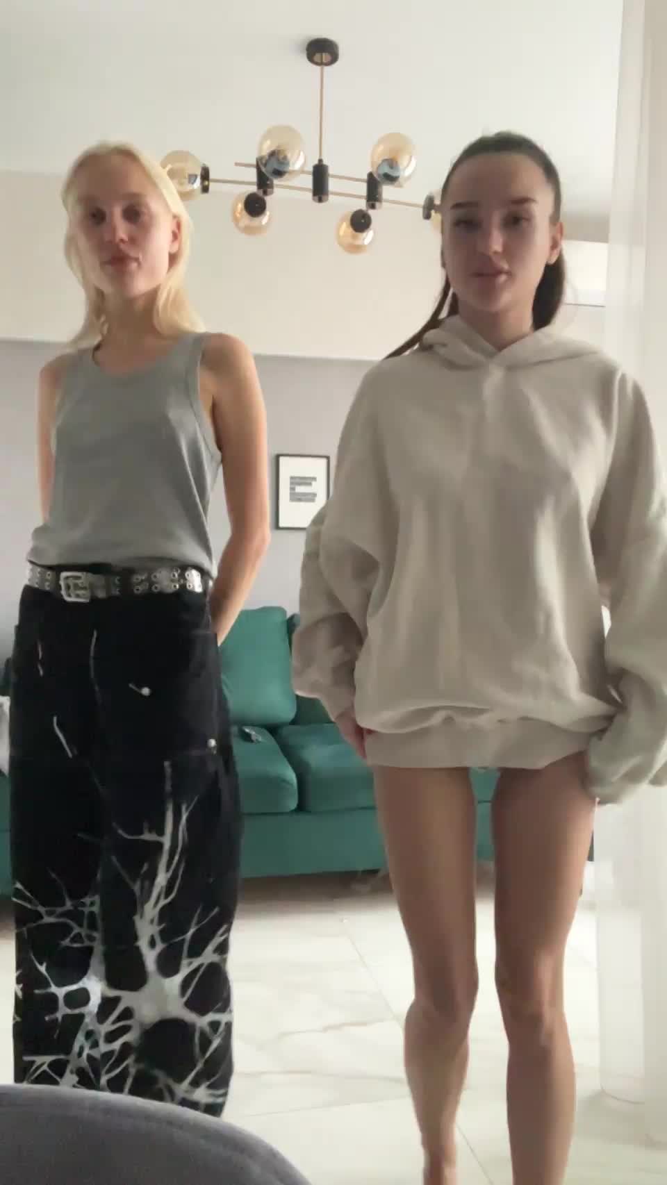 Me and my roommate want to know which one of us you will fuck first 😛 : video clip