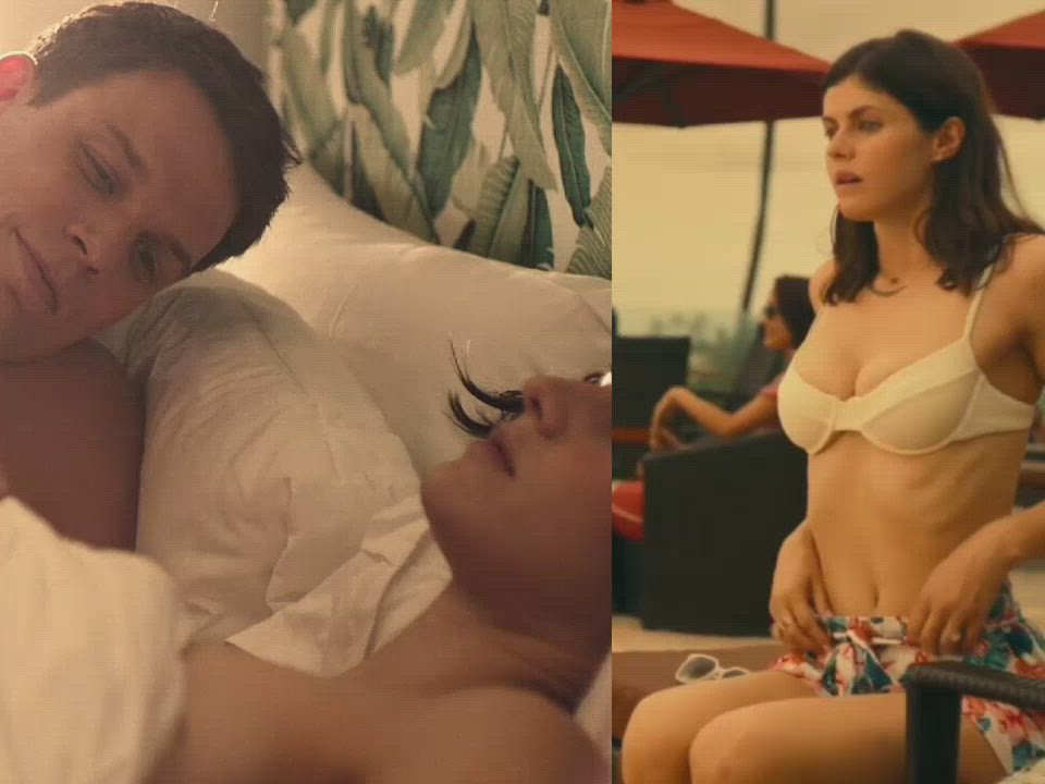 Alexandra Daddario knows what we want, she's a gift. : video clip