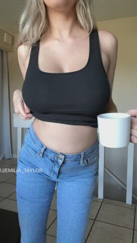 I can provide the milk for your coffee! : video clip