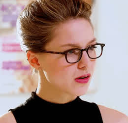 Jealous Secretary Melissa Benoist watching you walk away on the phone with your GF… : video clip