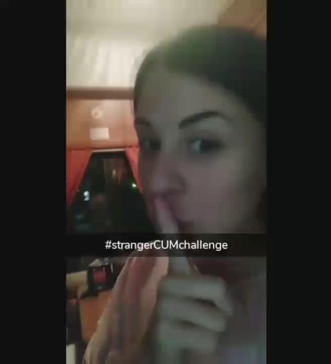 Stranger cum challenge? Wtf : video clip