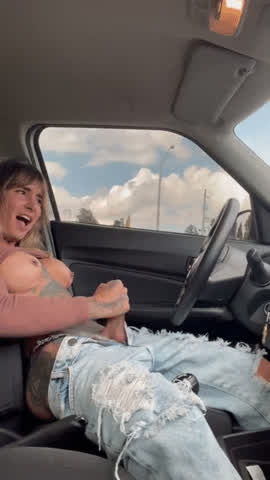 Trans + cum + car 👌😍🔥👅 : video clip