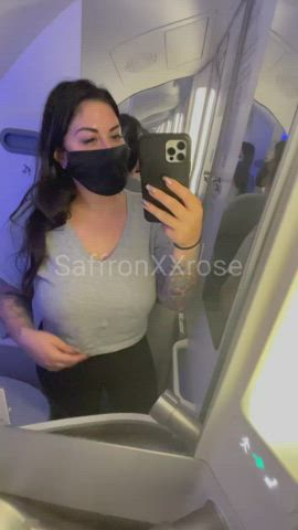 Getting naughty on the plane : video clip
