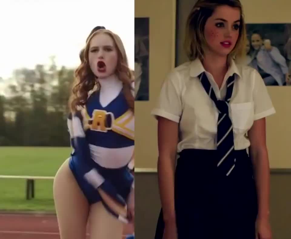 Whose panties you'd take off if you could only pick one: Madelaine Petsch or Ana De Armas : video clip