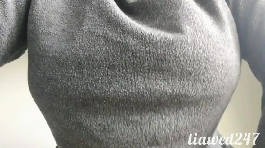 I hope you like the way my natural tits fall out of my shirt :) : video clip