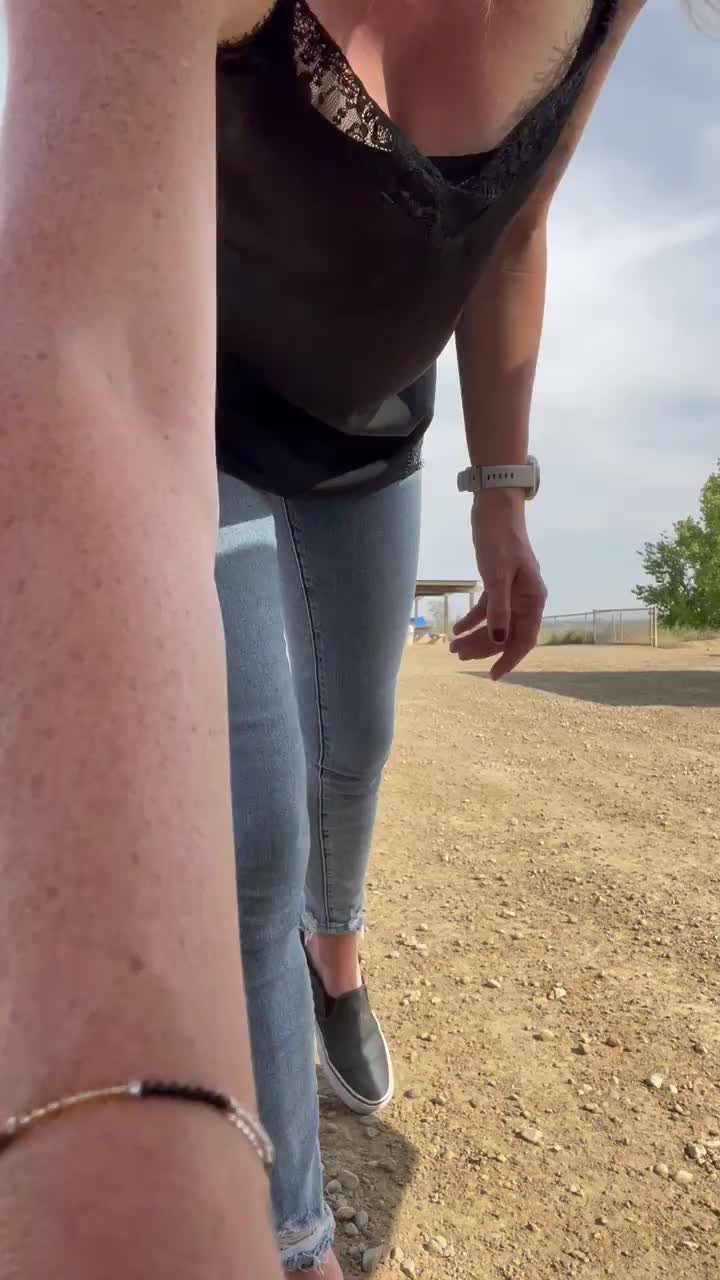 At the local dirtbike track and had to do a flash for you. [GIF] : video clip