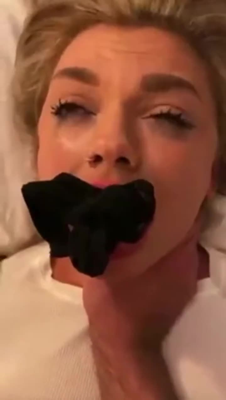 Panty Gagged Anal Blonde from Twitter : video clip